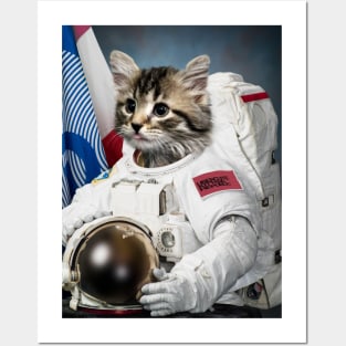 Astronaut Cat - Print / Home Decor / Wall Art / Poster / Gift / Birthday / Cat Lover Gift / Animal print Canvas Print Posters and Art